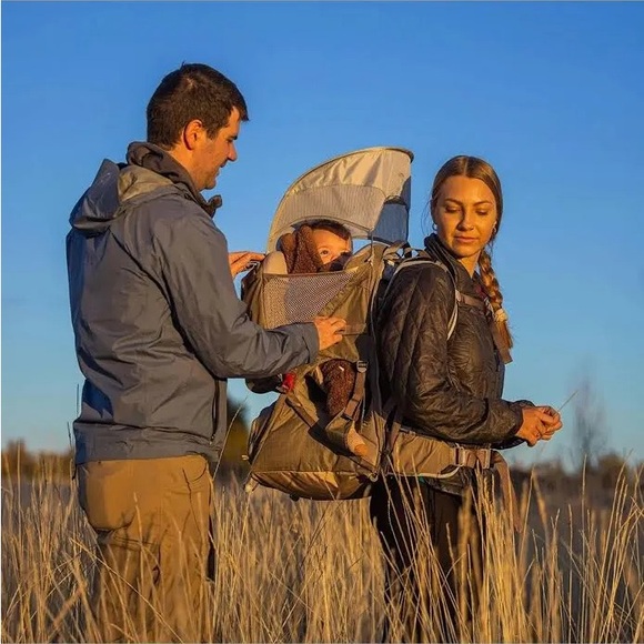 NWT Osprey Poco LT Child Carrier Backpack - Tan Concrete - Picture 11 of 11